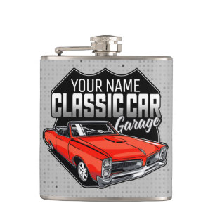 Personalisiert 1966 Konvertible Classic Car Garage Flachmann