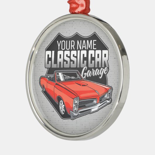 Personalisiert 1966 Konvertible Classic Car Garage Ornament Aus Metall (Links)