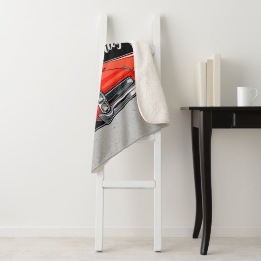 Personalisiert 1966 Konvertible Classic Car Garage Sherpadecke (Beispiel)