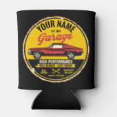 Personalisiert 1967 Fastback Red Classic Car Garag Dosenkühler (Rückseite)