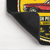 Personalisiert 1967 Fastback Red Classic Car Garag Mousepad (Ecke)