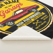 Personalisiert 1967 Fastback Red Classic Car Garag Sherpadecke (3/4)
