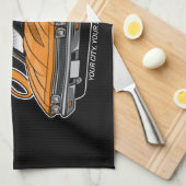 Personalisiert 1968 396 Klassische Muskelkarosse Geschirrtuch (Viertel Falte)