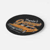 Personalisiert 1968 396 Klassische Muskelkarosse Pappteller (Schrägansicht)