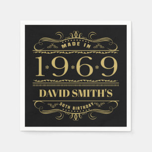 Personalisiert 1969 50. Geburtstag Serviette