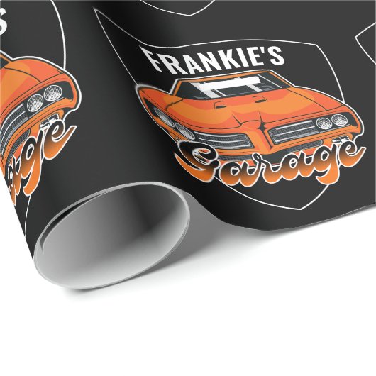 Personalisiert 1969 Ram Air 400 Muscle Car Garage Geschenkpapier (Rolleneckpunkt)
