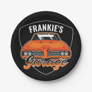 Personalisiert 1969 Ram Air 400 Muscle Car Garage Pappteller