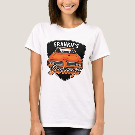 Personalisiert 1969 Ram Air 400 Muscle Car Garage T-Shirt (Vorderseite)