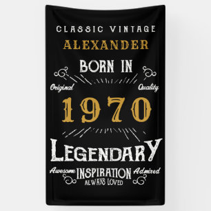 Personalisiert 1970 Geburtstag Fügen Sie Ihren Nam Banner