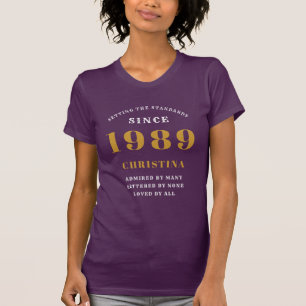 Personalisiert 1989 Geburtstag Jahr der Add-Ins T-Shirt