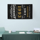 Personalisiert 1993 30. Geburtstag Name Legendär h Banner (Messeveranstaltung)