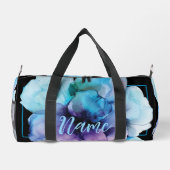 Personalisiert 19" Duffle Bag - Aquarellfarben-Blu (Rückseite)