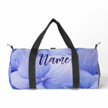 Personalisiert 19" L Duffle Bag - Blue Hydrangea