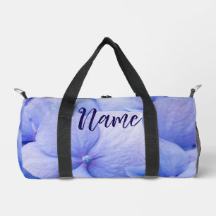 Personalisiert 19" L Duffle Bag - Blue Hydrangea