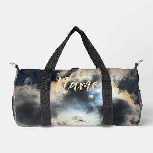 Personalisiert 19" L Duffle Bag - Cloudy Sky (Vorderseite)