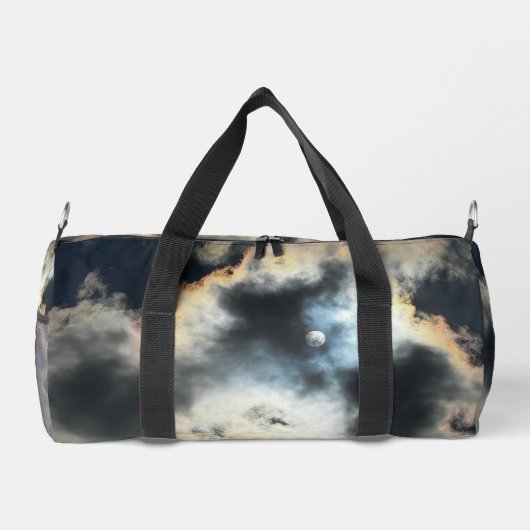 Personalisiert 19" L Duffle Bag - Cloudy Sky (Rückseite)