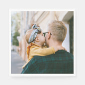 Personalisiert 1 Foto Paper Napkin Serviette (Vorderseite)