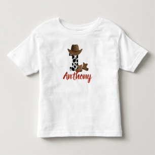 Personalisiert 1. Geburtstag Cowboy Kleinkind T-shirt