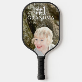 PERSONALISIERT #1 Oma Kid Foto Name Pickleball Schläger