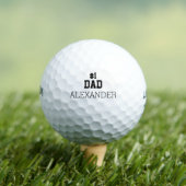 Personalisiert #1 Vater Golf Balls Golfball (Insitu T-Shirt)