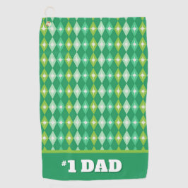 Personalisiert #1 Vater Green Christmas Golf Balls Golfhandtuch