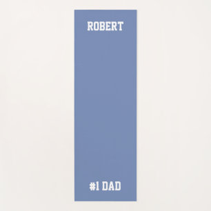 Personalisiert #1 Vater Vatertag Yoga Mat Blue Yogamatte
