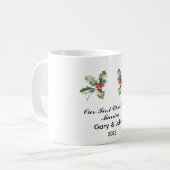 Personalisiert 1. Weihnachtsfest Verheiratet Keepa Kaffeetasse (Vorderseite Links)