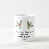 Personalisiert 1. Weihnachtsfest Verheiratet Keepa Kaffeetasse (Mittel)