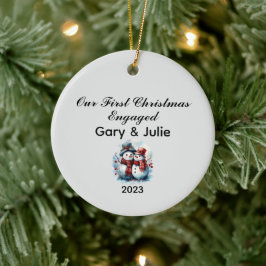 Personalisiert 1. Weihnachtsfest Verheiratet Keepa Keramik Ornament