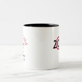 Personalisiert 2020 Perfect Vision - Benutzerdefin Zweifarbige Tasse (Mittel)