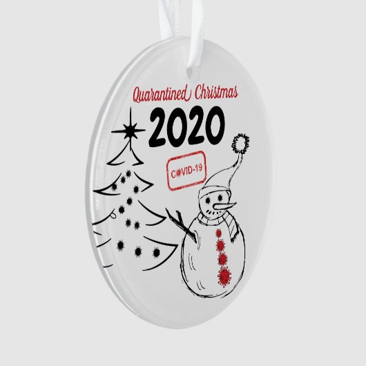 Personalisiert 2020 Weihnachtsbaum Ornament (Vorderseite)
