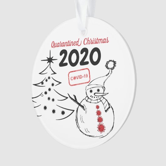 Personalisiert 2020 Weihnachtsbaum Ornament (Vorderseite)