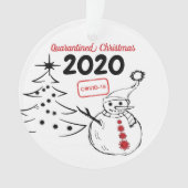 Personalisiert 2020 Weihnachtsbaum Ornament (Vorderseite)