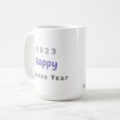Personalisiert 2023 Happy Service Tasse (Vorderseite Links)