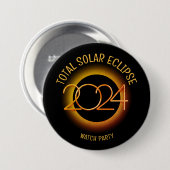 Personalisiert 2024 INSGESAMT SOLAR ECLIPSE Button (Vorne & Hinten)