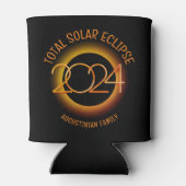 Personalisiert 2024 INSGESAMT SOLAR ECLIPSE Dosenkühler (Rückseite)