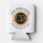 Personalisiert 2024 INSGESAMT SOLAR ECLIPSE Dosenkühler (Rückseite)
