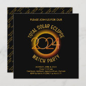 Personalisiert 2024 INSGESAMT SOLAR ECLIPSE Einladung (Vorne/Hinten)