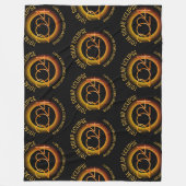 Personalisiert 2024 INSGESAMT SOLAR ECLIPSE Fleecedecke (Vorderseite)