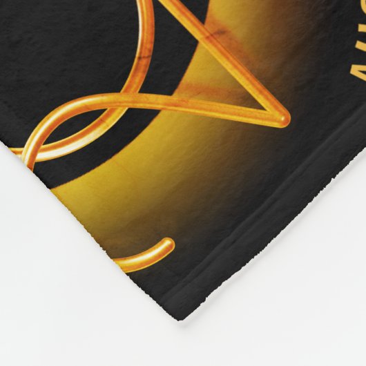 Personalisiert 2024 INSGESAMT SOLAR ECLIPSE Fleecedecke (Ecke)