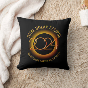 Personalisiert 2024 INSGESAMT SOLAR ECLIPSE Kissen