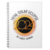 Personalisiert 2024 INSGESAMT SOLAR ECLIPSE Notizblock (Vorderseite)