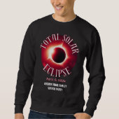 Personalisiert 2024 INSGESAMT SOLAR ECLIPSE Sweatshirt (Vorderseite)