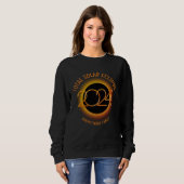 Personalisiert 2024 INSGESAMT SOLAR ECLIPSE Sweatshirt (Vorne ganz)