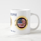 Personalisiert 2024 INSGESAMT SOLAR ECLIPSE USA Jumbo-Tasse (Rechts)