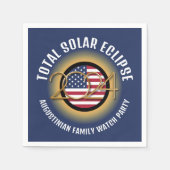Personalisiert 2024 INSGESAMT SOLAR ECLIPSE USA Pa Serviette (Vorderseite)