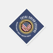 Personalisiert 2024 INSGESAMT SOLAR ECLIPSE USA Pa Serviette (Ecke)
