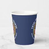 Personalisiert 2024 INSGESAMT SOLAR ECLIPSE USA Pappbecher (Links)