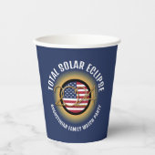 Personalisiert 2024 INSGESAMT SOLAR ECLIPSE USA Pappbecher (Vorderseite)