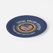 Personalisiert 2024 INSGESAMT SOLAR ECLIPSE USA Pappteller (Schrägansicht)